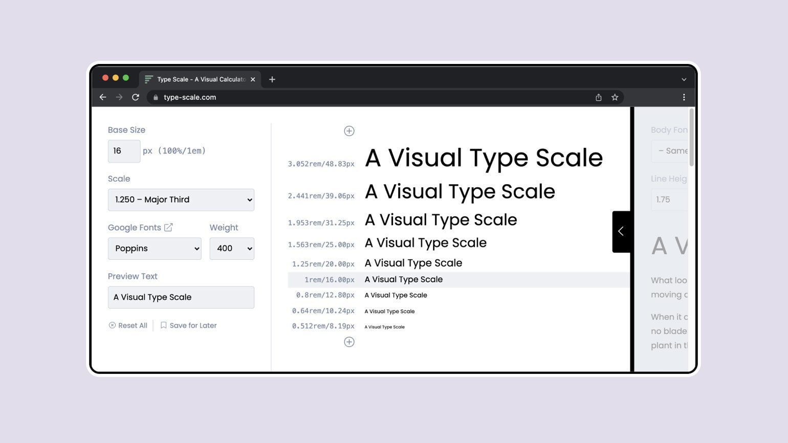 Сервис Type-scale, который помогает упрорядочить размеры шрифтов.