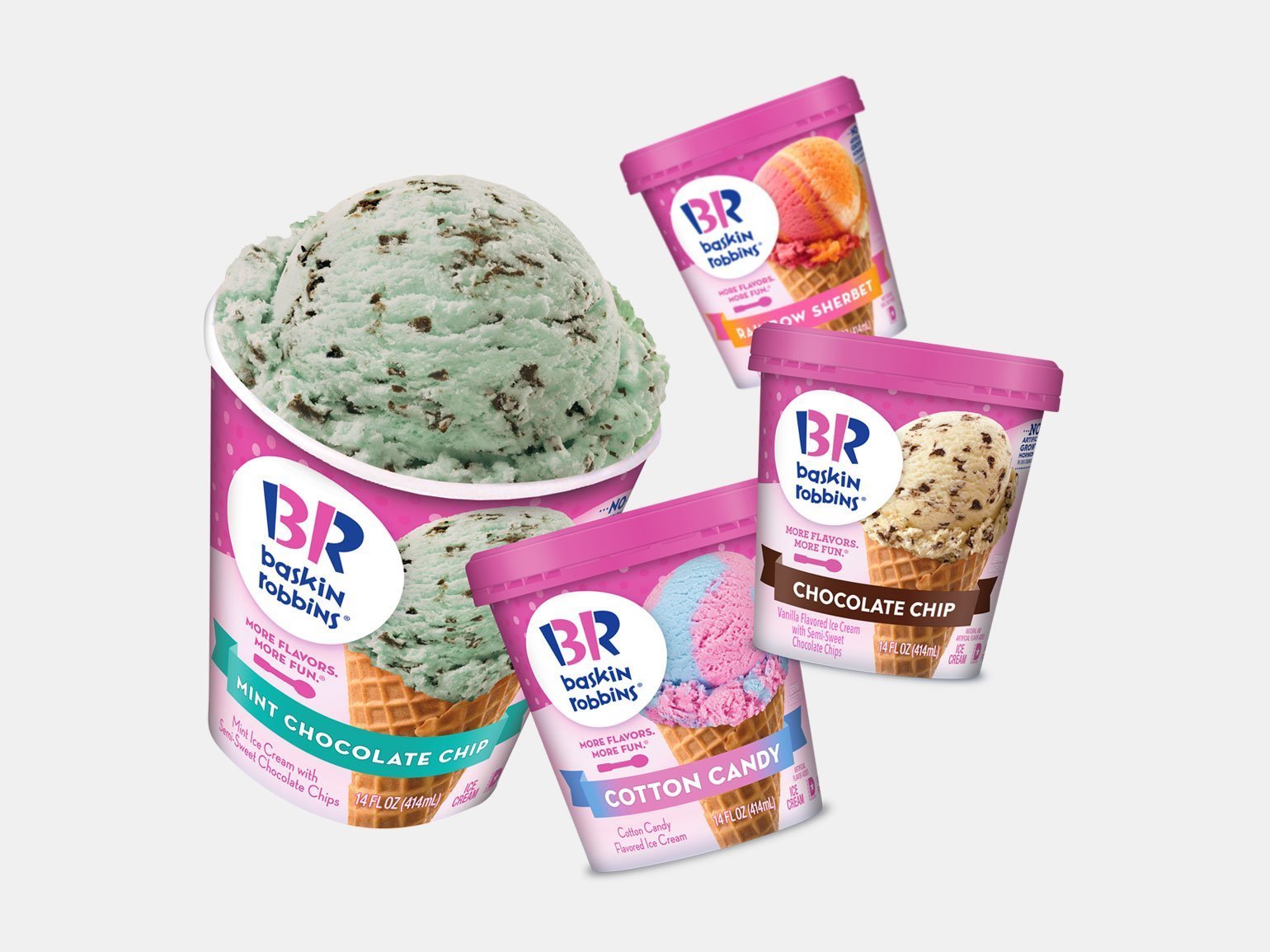 Значение розового для брендов: упаковка Baskin Robbins