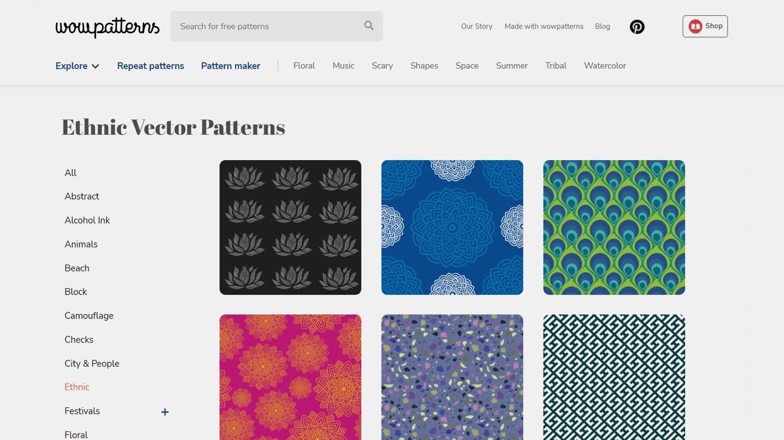 Где скачать паттерн бесплатно: WowPatterns